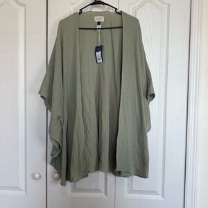 NWT Universal Thread Green Open Cardigan/Kimono
